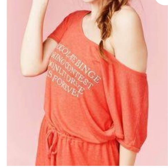 Wildfox Red Romper Onesie lounge - Picture 2 of 6